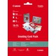 PAPEL CANON GCP-101 PACK 10 PAPEL 10X15 5 TARJETAS FELICITACION  5 SOBRES